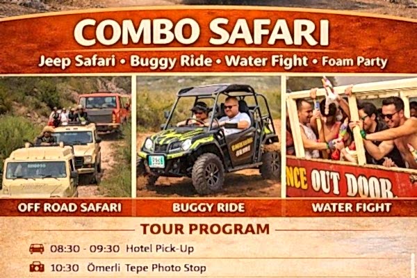 COMBO SAFARI, Nature Fun + Buggy Ride( Paket safari , Doğa Eğlencesi + Buggy Gezisi)